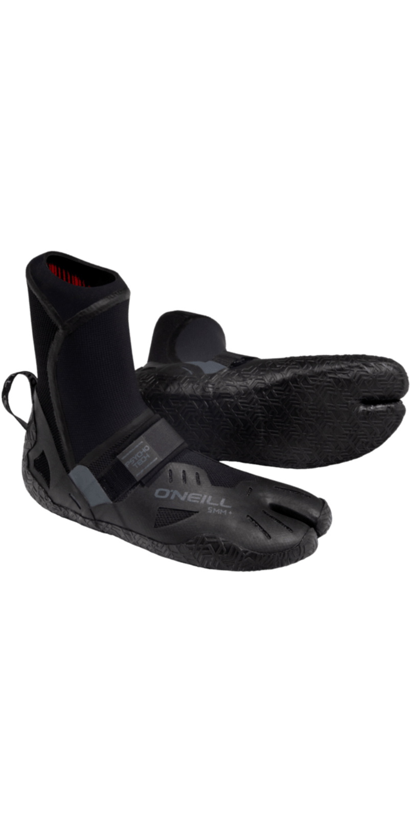 2026 O'Neill Psycho Tech 5mm Split Toe Wetsuit Boots 5671 - Black